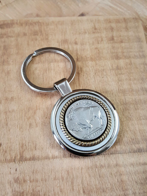 Buffalo Check Coin Keychain Pouch. - Keyring to Hold Your K (780915)