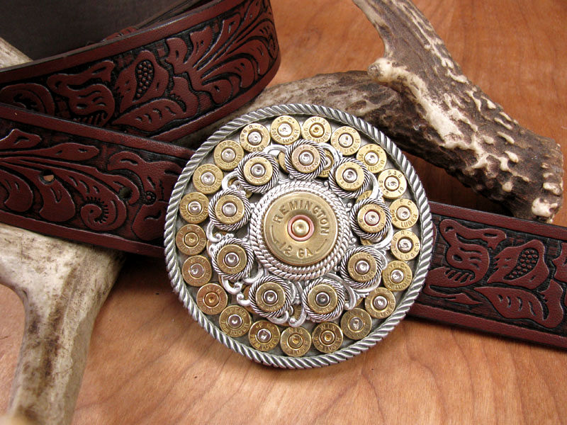 Bullet & Shotshell Round Western Belt Buckle – SureShot Jewelry