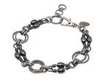 Gunmetal Barrel Swivel Link Unisex Fishing Bracelet