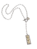 Triple 32 Auto Rectangle Y Style Toggle Bullet Necklace