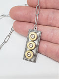 Triple 32 Auto Rectangle Y Style Toggle Bullet Necklace from SureShot Jewelry - Shotshell & Bullet Designs