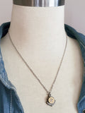 Small Caliber Fancy Trimmed Pendant Bullet Necklace