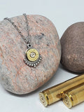 Small Caliber Fancy Trimmed Pendant Bullet Necklace