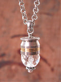 45 Auto Crystal Orb Bullet Necklace