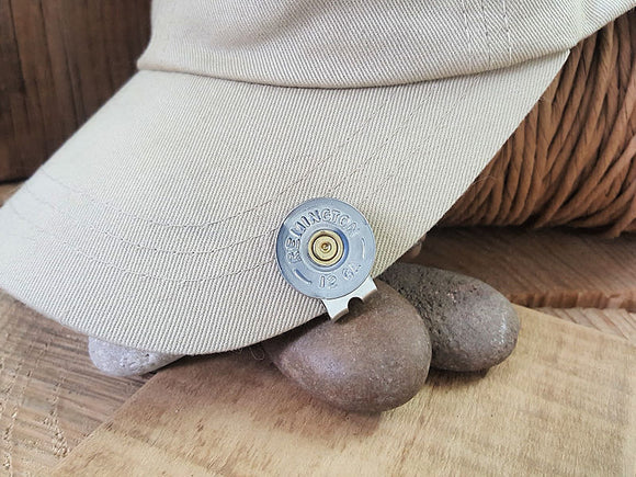 12 Gauge Shotshell Golf Marker - Hat Clip