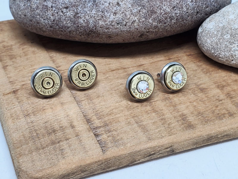 9mm Bullet & Rodent Bone deals Earrings